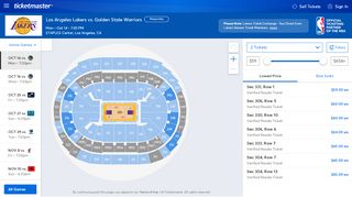 
                            8. Tickets | Los Angeles Lakers vs. Golden State …