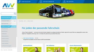 
                            2. Tickets & Tarife - AVV | Augsburger Verkehrs- & Tarifverbund