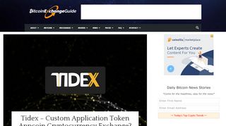 
                            7. Tidex – Custom Application Token Appcoin Cryptocurrency ...