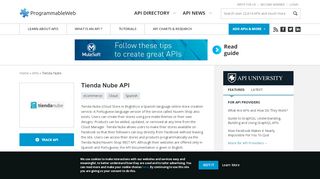 
                            9. Tienda Nube API | ProgrammableWeb