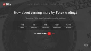 
                            8. Tifia Forex broker. Online Forex trading with ECN broker