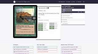 
                            7. Tigre al acecho · Portal (POR) #186 · Scryfall Magic: The Gathering ...