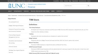 
                            3. TIM Users - Finance