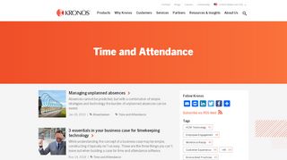 
                            2. Time and Attendance | Kronos