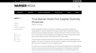 
                            6. Time Warner Hosts First Supplier Diversity Showcase | WarnerMedia