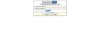 
                            5. Timekeeping Login - lyonshr.payrollservers.us