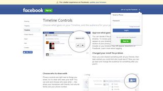 
                            4. Timeline Controls | Facebook