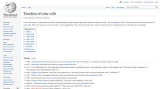 
                            2. Timeline of solar cells - Wikipedia