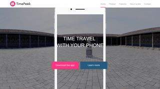 
                            6. TimePeek - Location based AR tourism platform