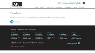 
                            2. Timesheets - AP Professionals Buffalo