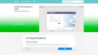
                            6. timesheets.maximus.com - Deltek Time & Expense - Login - Time ...