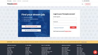 
                            10. Timesjobs::Login - Search India's best jobs …