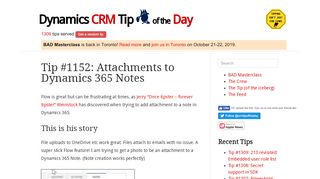 
                            9. Tip #1152: Attachments to Dynamics 365 Notes | Dynamics CRM Tip ...