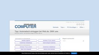 
                            5. Tipp: Automatisch einloggen bei Web.de, GMX usw.