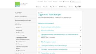 
                            2. Tipps und Anleitungen - Datev