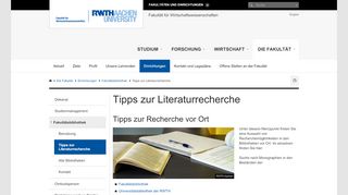 
                            4. Tipps zur Literaturrecherche - RWTH AACHEN UNIVERSITY ...