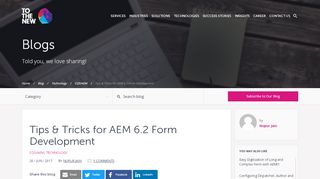 
                            9. Tips & Tricks for AEM 6.2 Form Development | TO THE NEW Blog