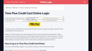 
                            9. Tires Plus Credit Card Online Login - radiolounge.ca