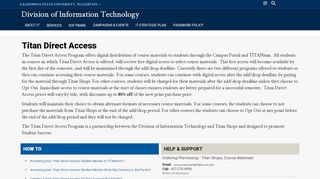 
                            7. Titan Direct Access - Division of Information Technology | CSUF