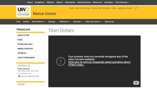 
                            8. Titan Dollars - Reeve Union University of Wisconsin Oshkosh