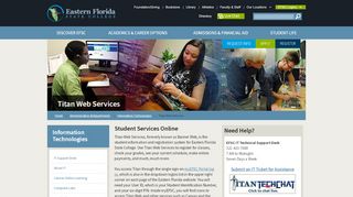 
                            2. Titan Web Services - Eastern Florida State College