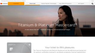 
                            5. Titanium & Platinum Mastercard - A World Beyond Cash