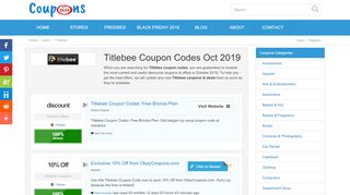 
                            8. Titlebee Coupon Codes - Get 40% Off in August 2019 ...