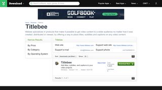 
                            5. Titlebee - Download.com