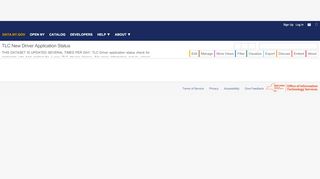 
                            7. TLC New Driver Application Status - Open Data NY - NY.gov