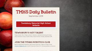 
                            3. TMHS Daily Bulletin - Smore