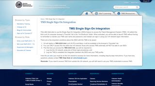 
                            1. TMS Single Sign On Integration - VA Learning University