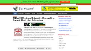 
                            10. TNEA 2018: Anna University Counselling, Cut-off, Merit ...