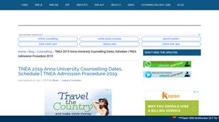 
                            6. TNEA 2019 Anna University Counselling Dates, Schedule ...