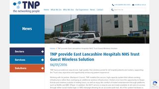 
                            2. TNP provide East Lancashire Hospitals NHS Trust Guest ...