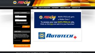 
                            1. To access your new NAPA PROLink site,