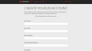 
                            4. to sign up - 2K Accounts