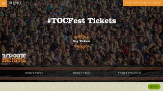 
                            4. TOCFest Tickets - Tickets - Taste of Country