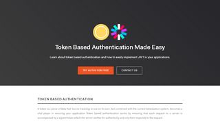 
                            1. Token Based Authentication Made Easy - Auth0