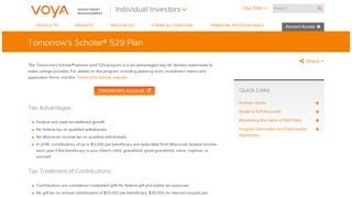 
                            2. Tomorrow's Scholar® 529 Plan | Voya Investment Management