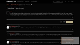 
                            6. Tonecloud Login Issues | Positive Grid Community Forum