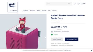 
                            9. tonies® Starter Set with Creative-Tonie, Berry - Lufthansa WorldShop