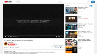 
                            1. TOO MANY HOLES - Portal 2 Gameplay Part 2 - YouTube