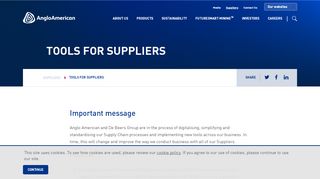 
                            4. Tools for suppliers – Anglo American