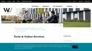 
                            9. Tools & Online Services - Academics ... - Wirtschaftsuniversität Wien