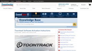 
                            2. Toontrack Software Activation Instructions | Sweetwater