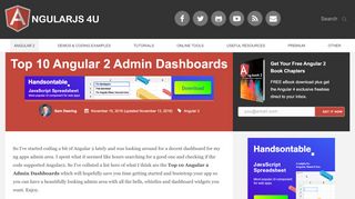 
                            2. Top 10 Angular 2 Admin Dashboards | AngularJS 4U