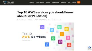 
                            5. Top 10 AWS services you should know about …