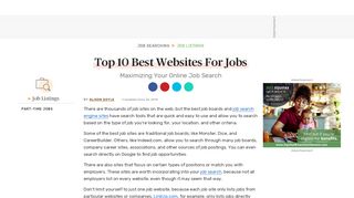 
                            4. Top 10 Best Websites For Jobs - The Balance Careers