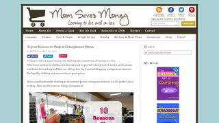 
                            7. Top 10 Reasons to Shop at Consignment Stores - Mom Saves Money