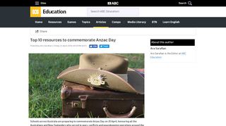 
                            7. Top 10 resources to commemorate Anzac Day - Ara Sarafian ...